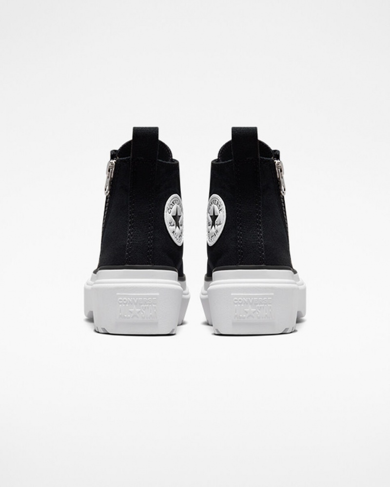 Converse Chuck Taylor All Star Lugged Lift flatforms καμβα μαυρα μαυρα ασπρα | EHYCBX-091