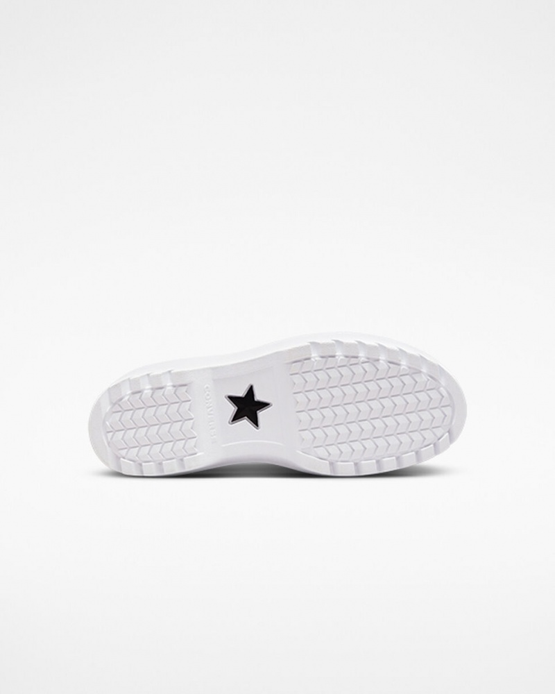 Converse Chuck Taylor All Star Lugged Lift flatforms καμβα ασπρα ασπρα μαυρα | GCSIFX-496