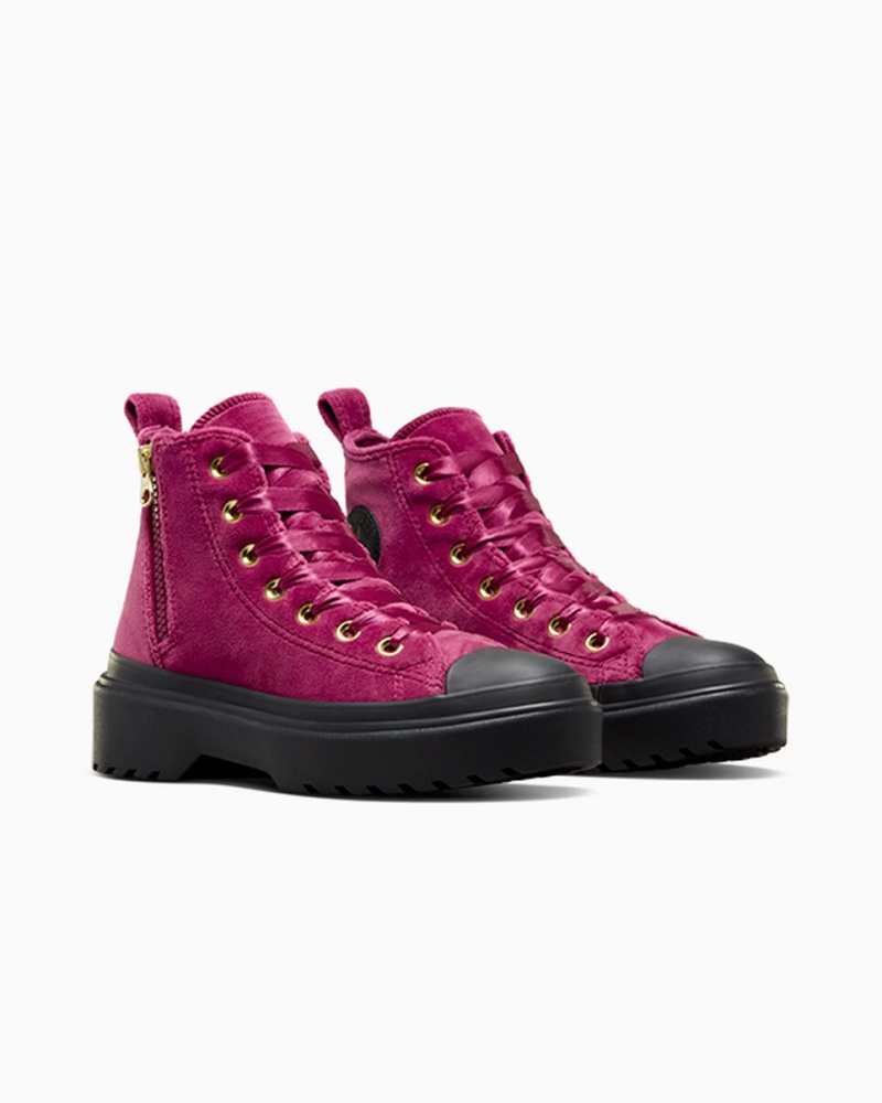 Converse Chuck Taylor All Star Lugged Lift flatforms Velvet μαυρα μαυρα | TRSZWP-637