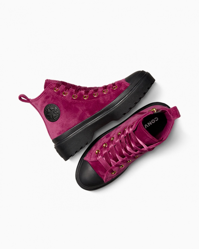 Converse Chuck Taylor All Star Lugged Lift flatforms Velvet μαυρα μαυρα | TRSZWP-637