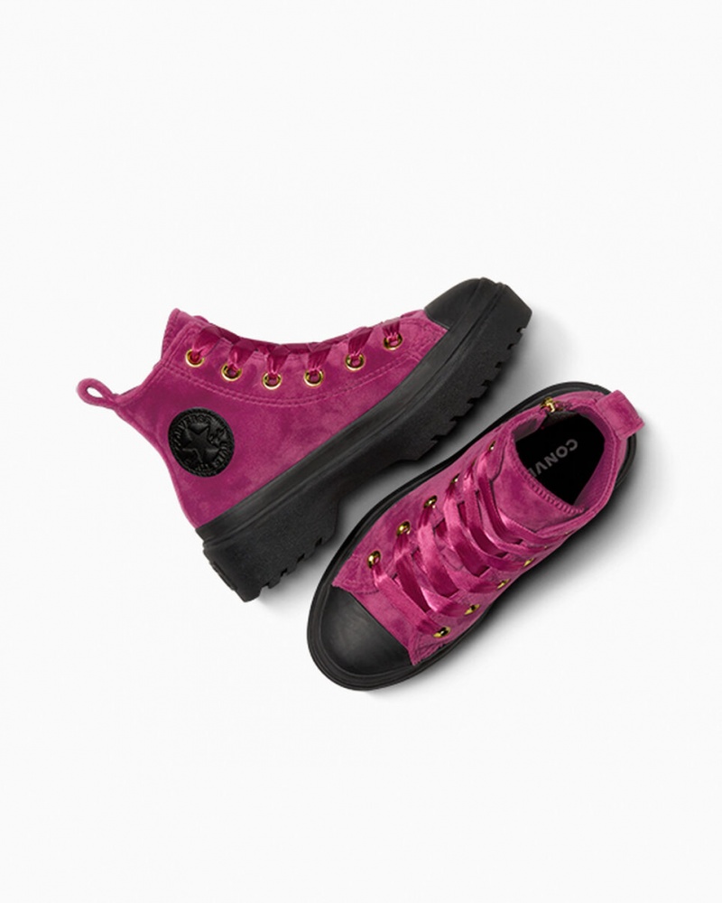 Converse Chuck Taylor All Star Lugged Lift flatforms Velvet μαυρα μαυρα | IOUDAE-621