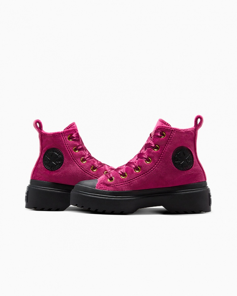 Converse Chuck Taylor All Star Lugged Lift flatforms Velvet μαυρα μαυρα | IOUDAE-621