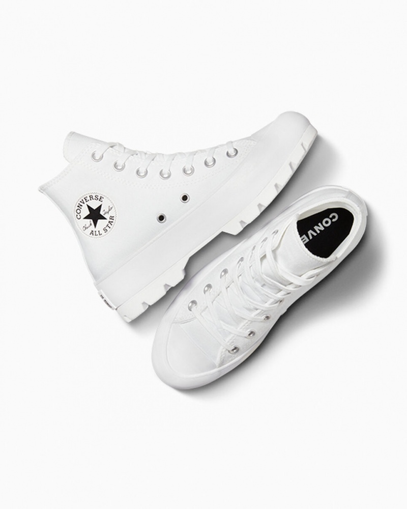 Converse Chuck Taylor All Star Lugged ασπρα μαυρα ασπρα | QVRAYP-204