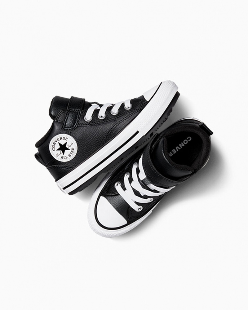 Converse Chuck Taylor All Star Malden δρομου Boot μαυρα μαυρα ασπρα | MZHGQS-296