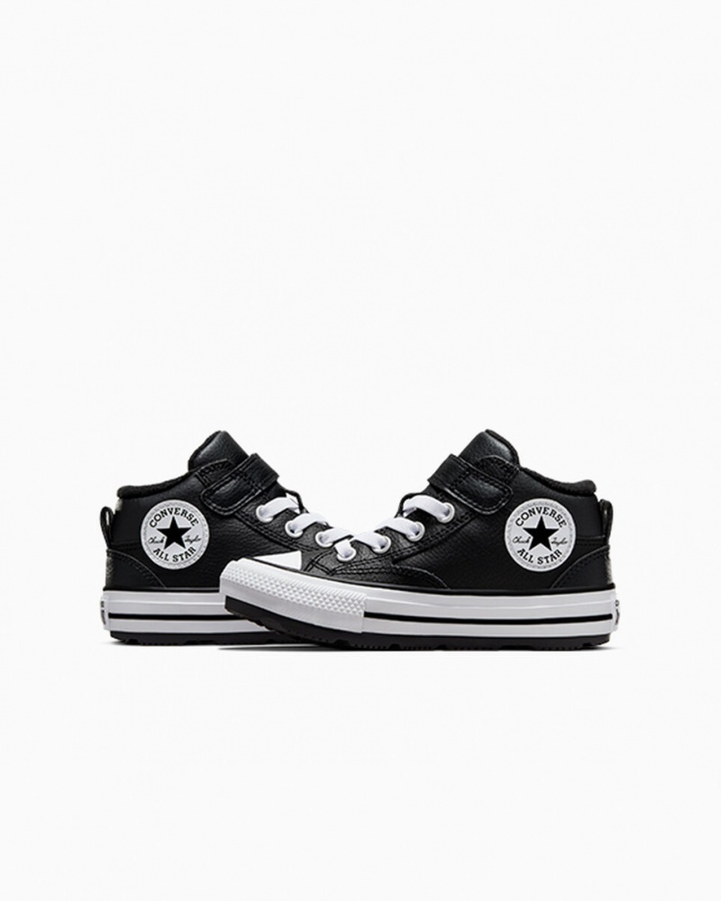 Converse Chuck Taylor All Star Malden δρομου Boot μαυρα μαυρα ασπρα | MZHGQS-296