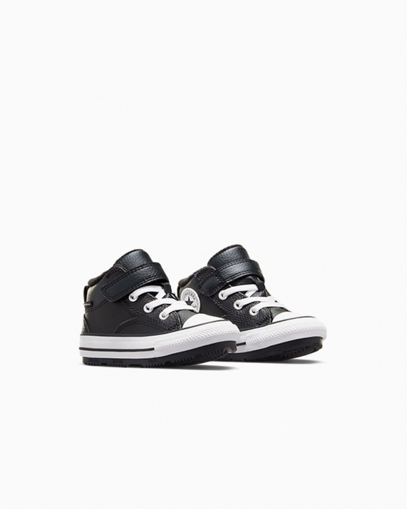 Converse Chuck Taylor All Star Malden δρομου Boot μαυρα μαυρα ασπρα | TSWJFM-612