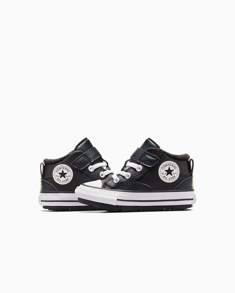 Converse Chuck Taylor All Star Malden δρομου Boot μαυρα μαυρα ασπρα | TSWJFM-612