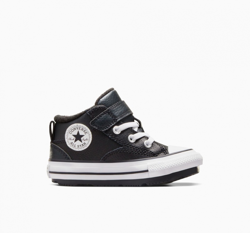 Converse Chuck Taylor All Star Malden δρομου Boot μαυρα μαυρα ασπρα | TSWJFM-612