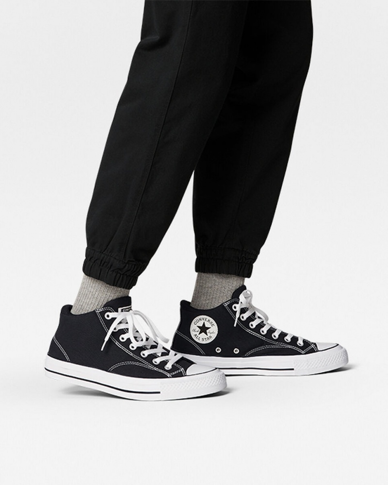 Converse Chuck Taylor All Star Malden δρομου μαυρα ασπρα μαυρα | YHEJGK-713