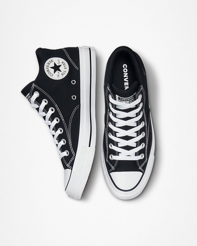 Converse Chuck Taylor All Star Malden δρομου μαυρα ασπρα μαυρα | YHEJGK-713