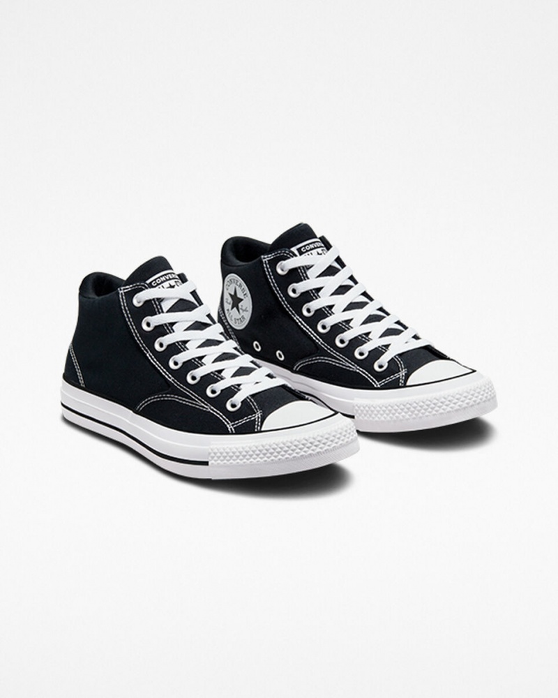 Converse Chuck Taylor All Star Malden δρομου μαυρα ασπρα μαυρα | YHEJGK-713