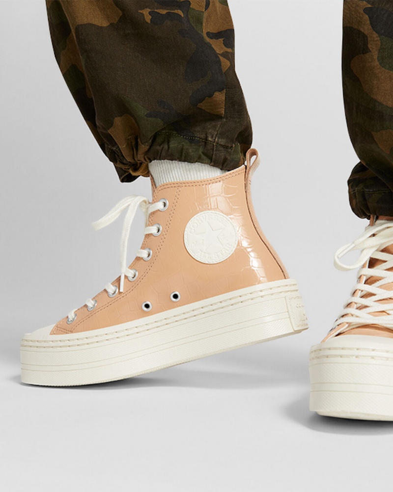 Converse Chuck Taylor All Star Modern Lift flatforms Embossed Epic Dune / Epic Dune / Egret | CRESFI-368