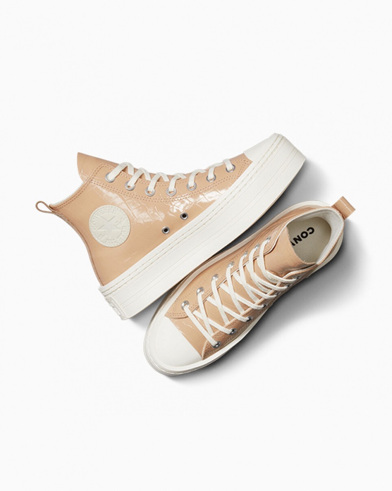 Converse Chuck Taylor All Star Modern Lift flatforms Embossed Epic Dune / Epic Dune / Egret | CRESFI-368