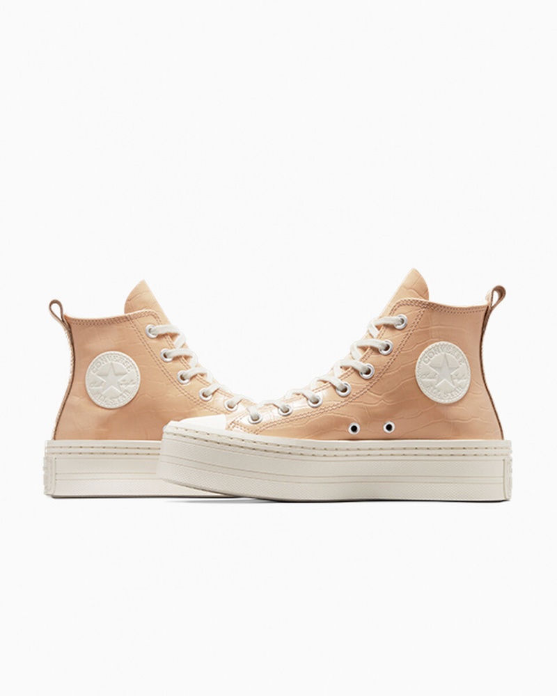 Converse Chuck Taylor All Star Modern Lift flatforms Embossed Epic Dune / Epic Dune / Egret | CRESFI-368