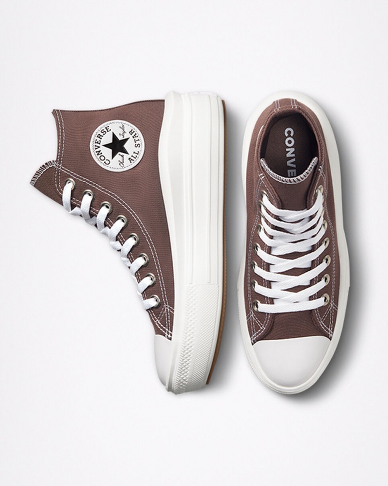 Converse Chuck Taylor All Star Move flatforms ασπρα | GNYSLA-852