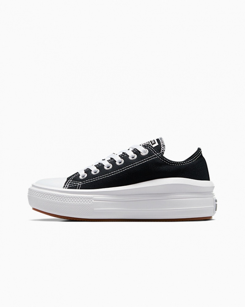 Converse Chuck Taylor All Star Move flatforms μαυρα ασπρα ασπρα | UVNIYE-430