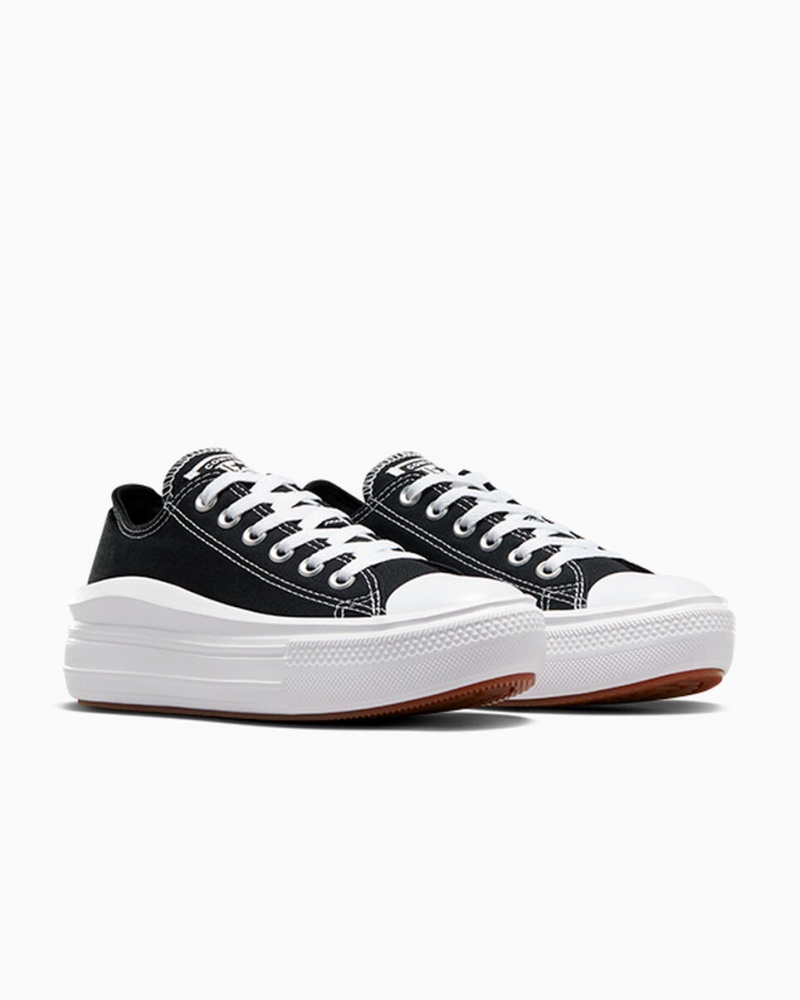 Converse Chuck Taylor All Star Move flatforms μαυρα ασπρα ασπρα | UVNIYE-430