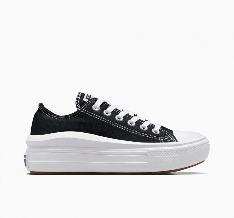 Converse Chuck Taylor All Star Move flatforms μαυρα ασπρα ασπρα | UVNIYE-430