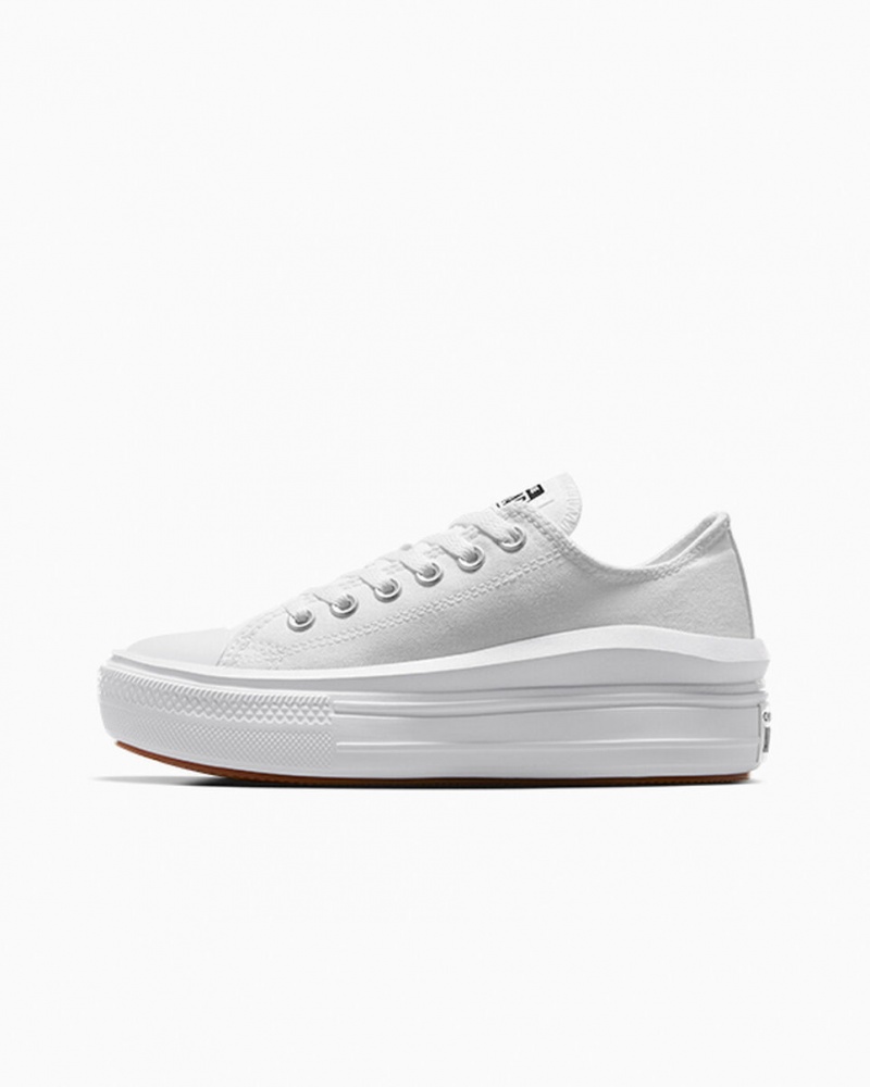 Converse Chuck Taylor All Star Move flatforms ασπρα ασπρα ασπρα | CSJFNA-059