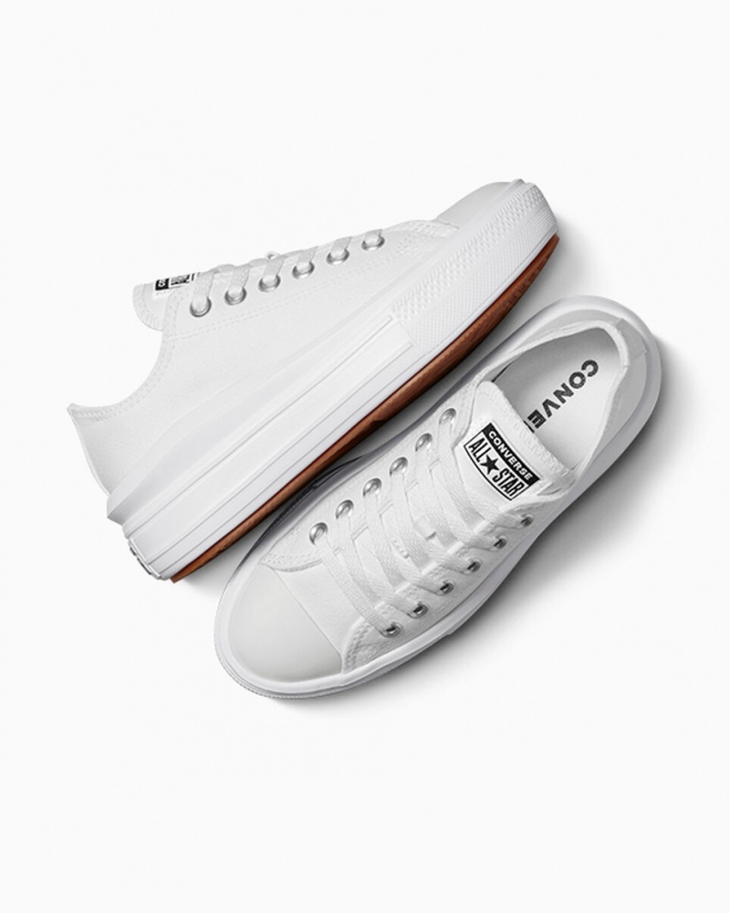 Converse Chuck Taylor All Star Move flatforms ασπρα ασπρα ασπρα | CSJFNA-059