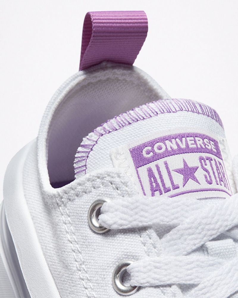 Converse Chuck Taylor All Star Move flatforms ασπρα μωβ ασπρα | MNQPKJ-428