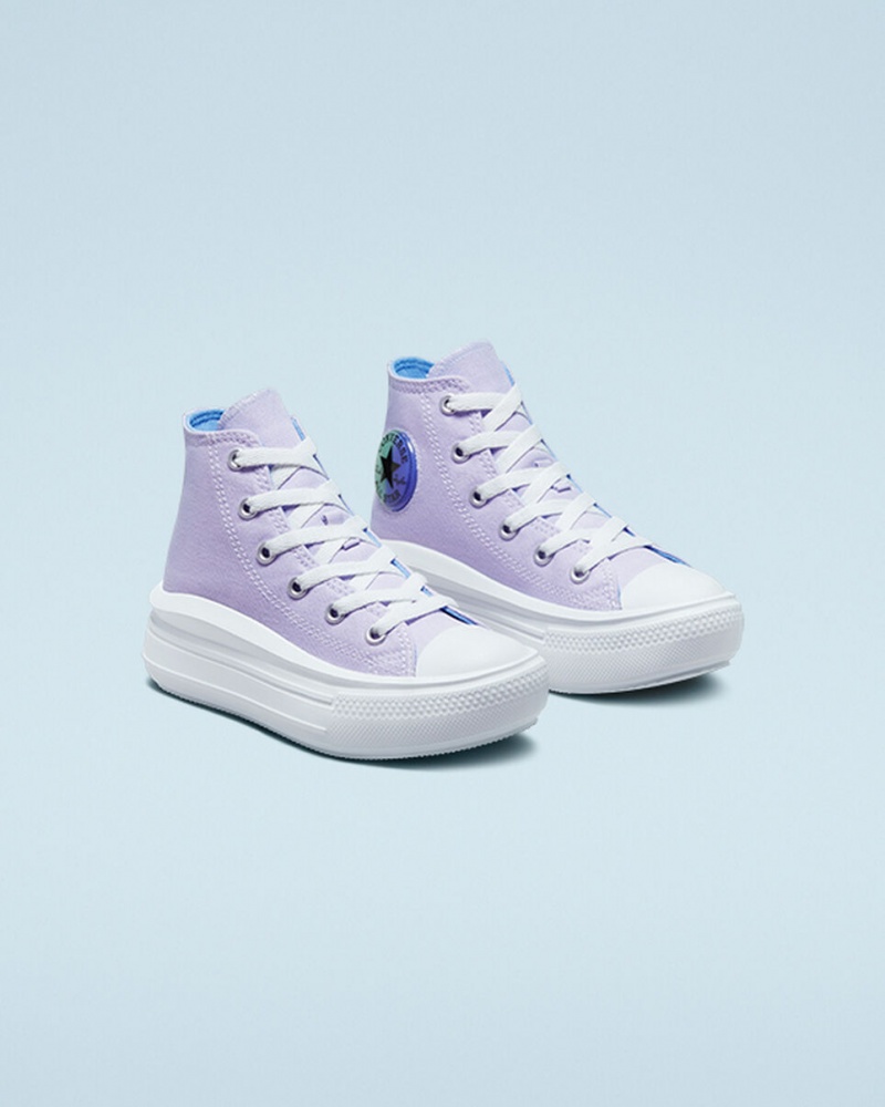 Converse Chuck Taylor All Star Move flatforms Gel Patch μπλε ρουά | LACNMV-784