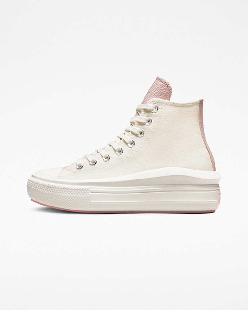 Converse Chuck Taylor All Star Move flatforms Tonal Materials ροζ | ZYMLJW-704