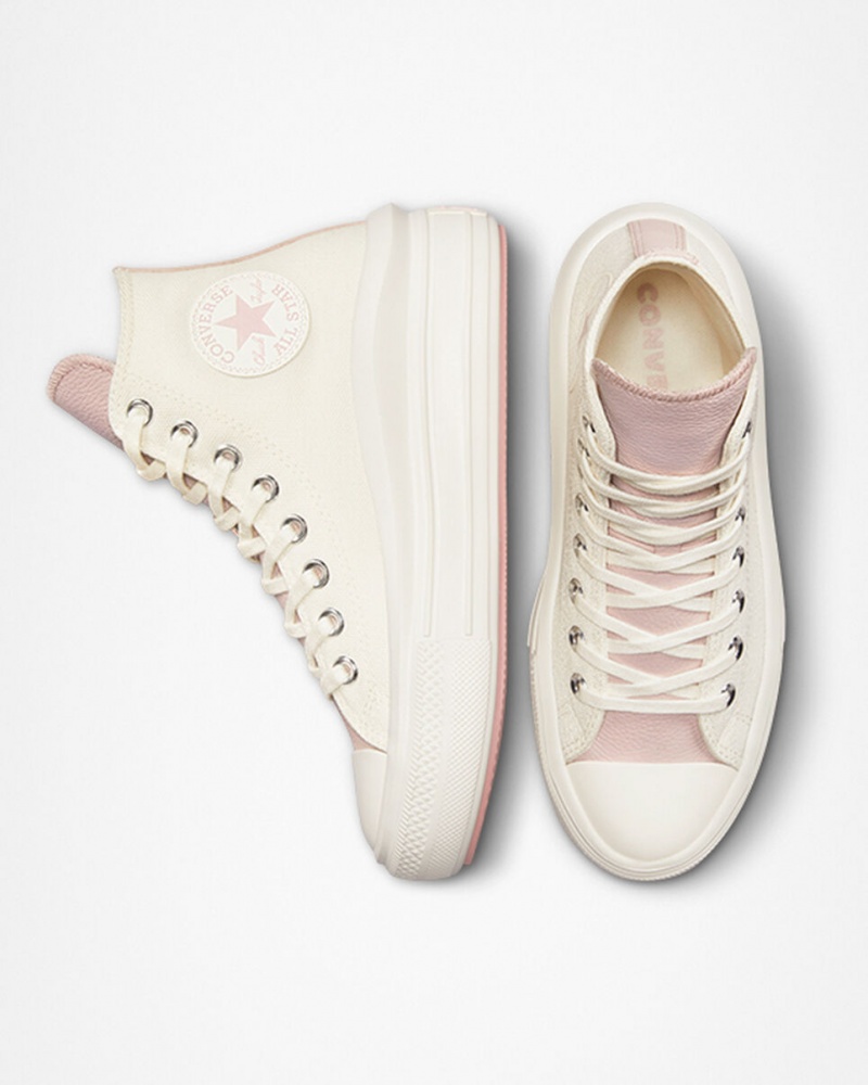 Converse Chuck Taylor All Star Move flatforms Tonal Materials ροζ | ZYMLJW-704