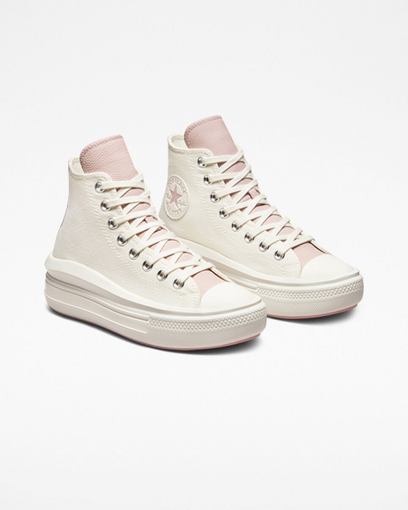 Converse Chuck Taylor All Star Move flatforms Tonal Materials ροζ | ZYMLJW-704