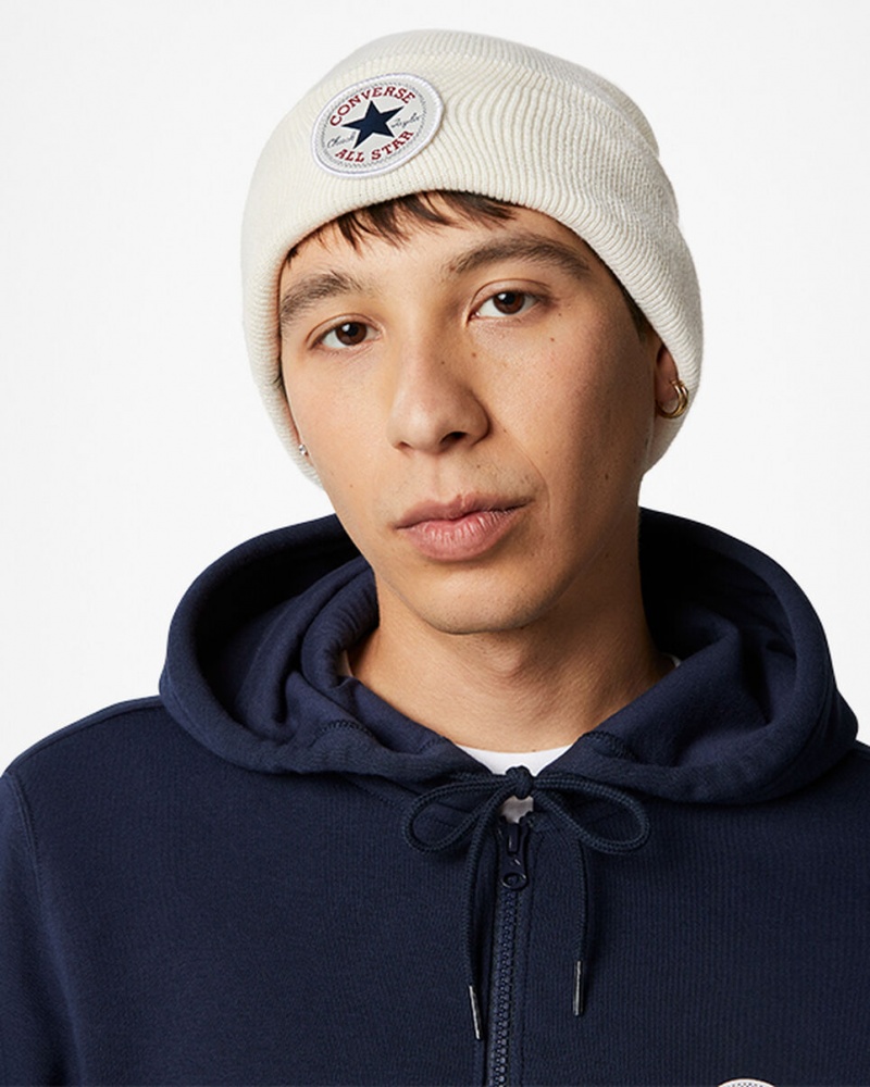 Converse Chuck Taylor All Star Patch Beanie Egret | WSPDVF-625