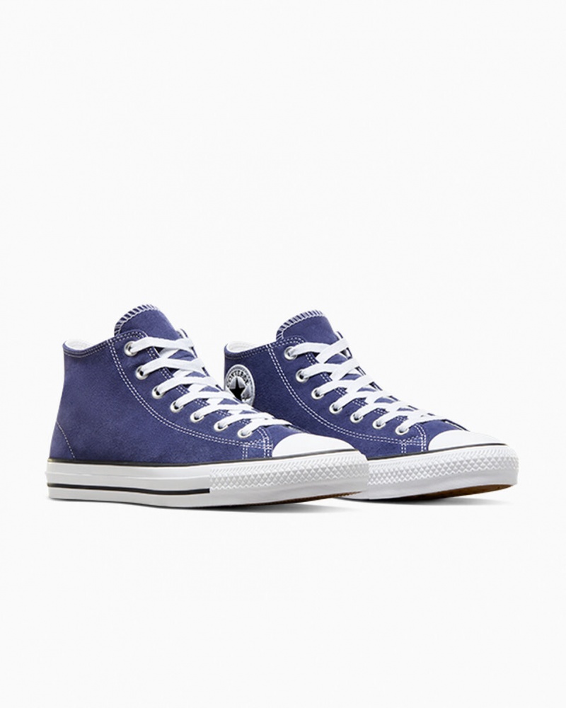 Converse Chuck Taylor All Star Pro σουετ μπλε ασπρα μαυρα | ODHBCN-469