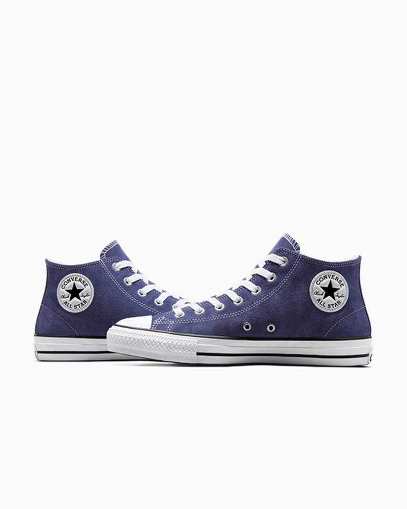 Converse Chuck Taylor All Star Pro σουετ μπλε ασπρα μαυρα | ODHBCN-469