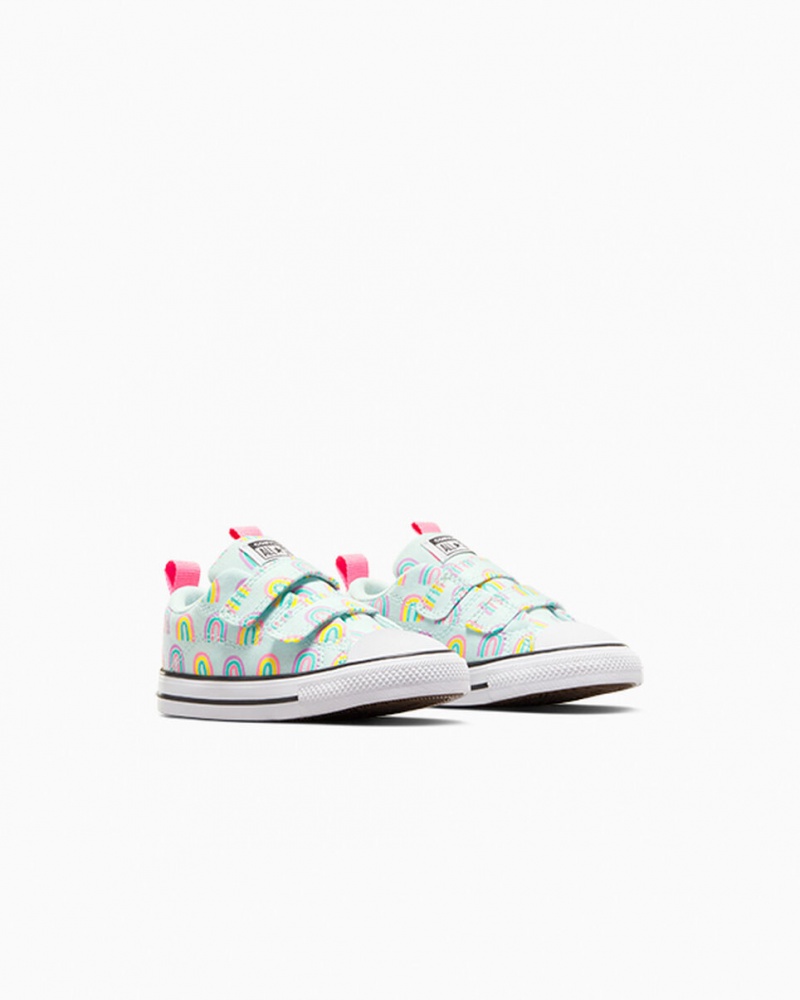 Converse Chuck Taylor All Star Rave Easy-On Rainbows μπλε ροζ | BZSQTJ-487