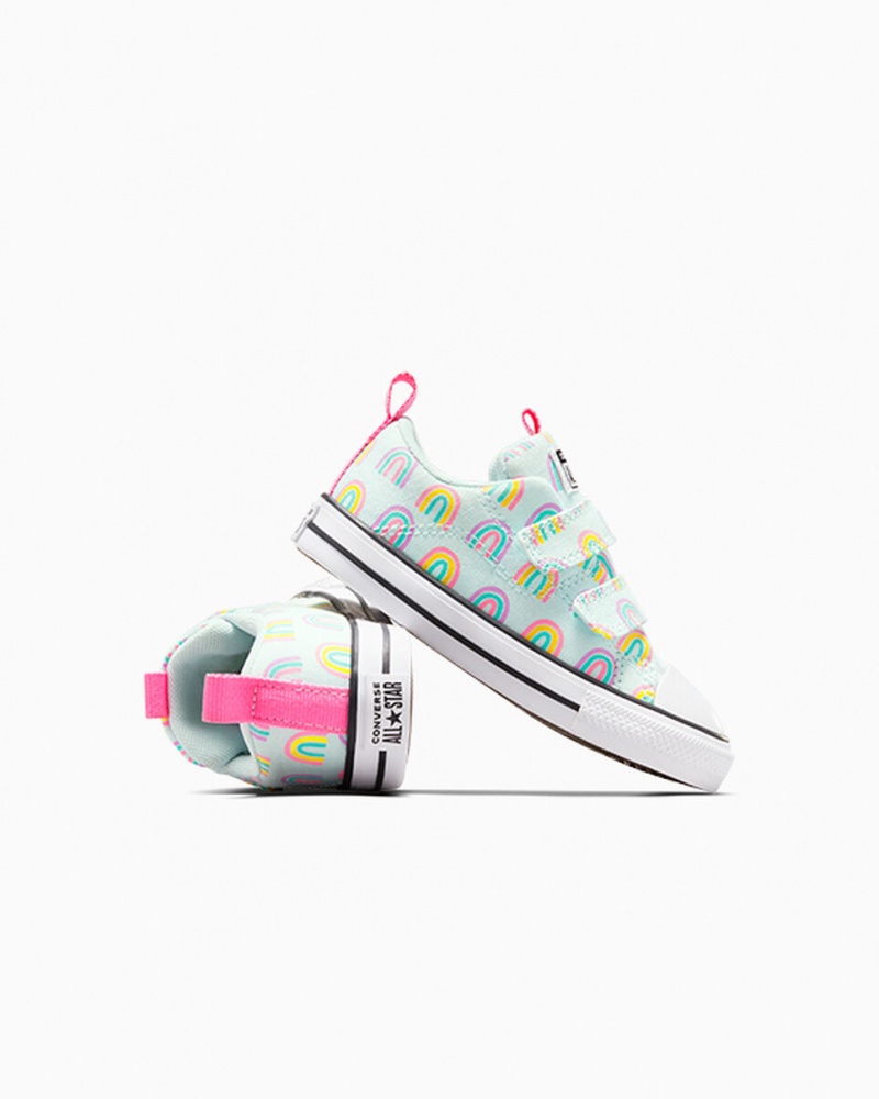 Converse Chuck Taylor All Star Rave Easy-On Rainbows μπλε ροζ | BZSQTJ-487