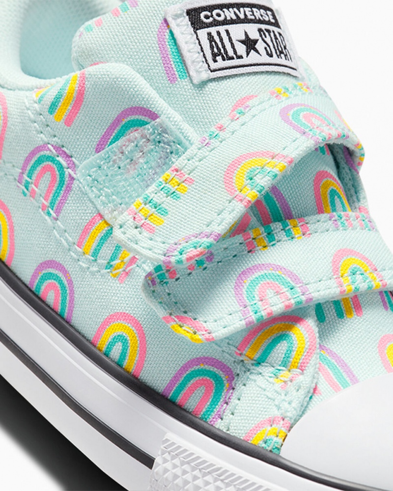 Converse Chuck Taylor All Star Rave Easy-On Rainbows μπλε ροζ | BZSQTJ-487