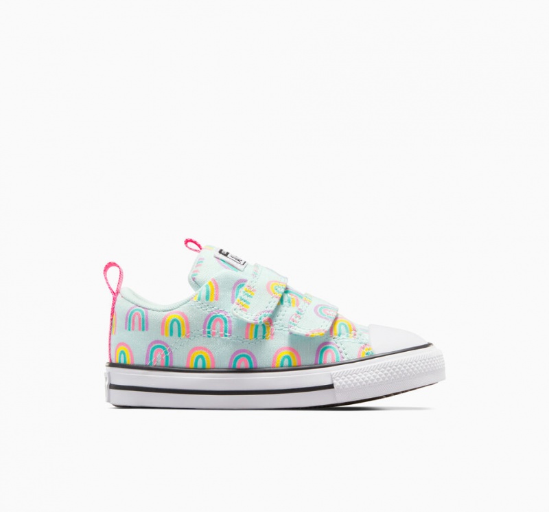 Converse Chuck Taylor All Star Rave Easy-On Rainbows μπλε ροζ | BZSQTJ-487