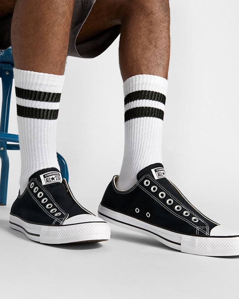 Converse Chuck Taylor All Star Slip μαυρα ασπρα μαυρα | YOBIZF-253