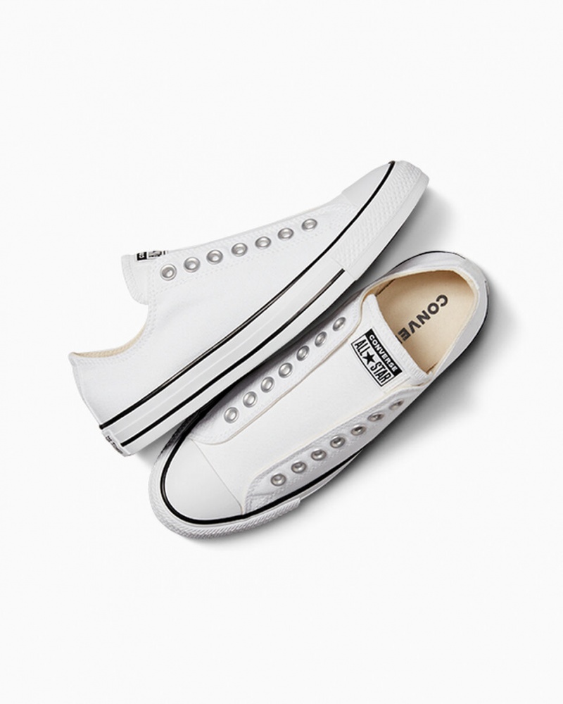 Converse Chuck Taylor All Star Slip ασπρα μαυρα ασπρα | TDBRAP-609