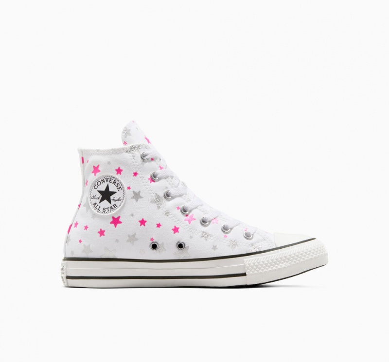 Converse Chuck Taylor All Star Sparkle ασπρα ροζ ασπρα | WIVTOH-956