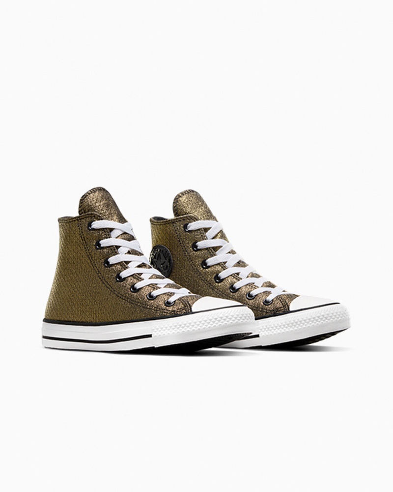 Converse Chuck Taylor All Star Sparkle μαυρα χρυσο χρωμα ασπρα | AHVLXJ-963