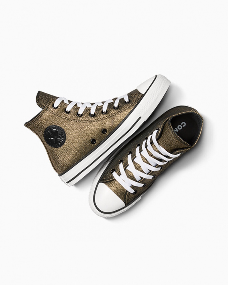 Converse Chuck Taylor All Star Sparkle μαυρα χρυσο χρωμα ασπρα | AHVLXJ-963