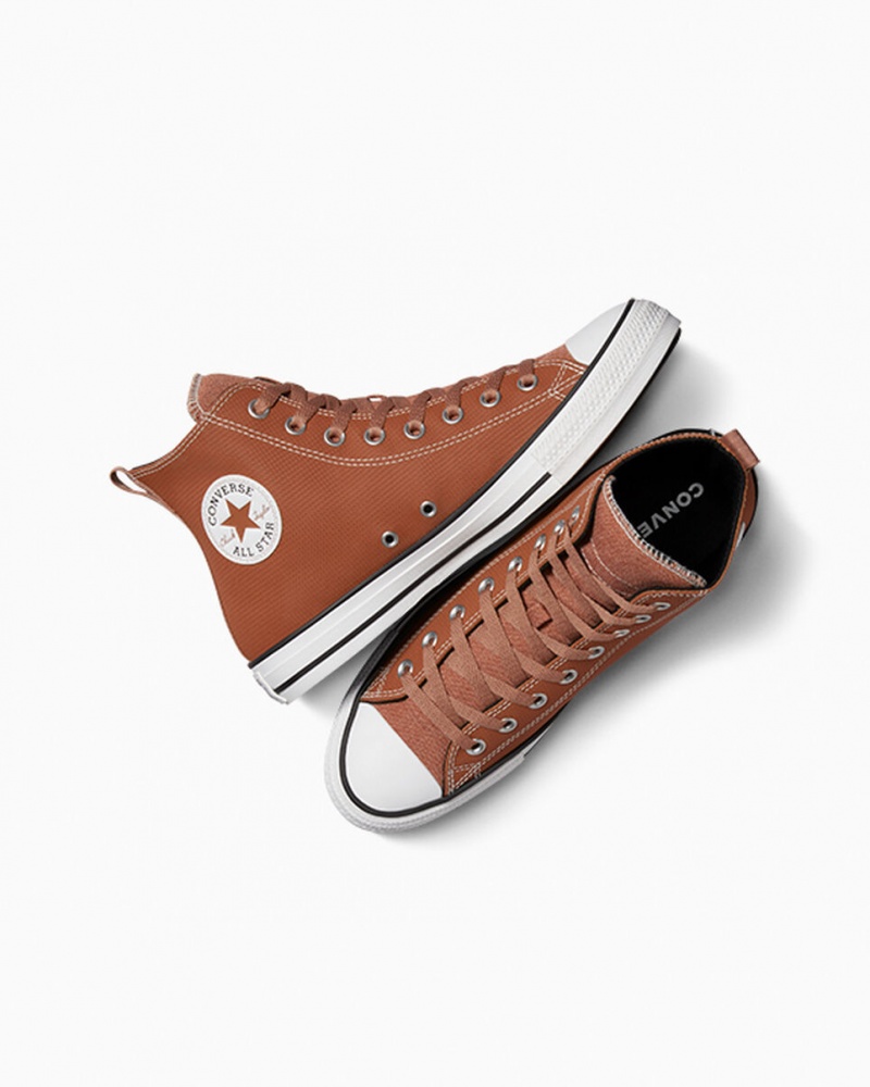 Converse Chuck Taylor All Star δερματινα ασπρα | ASMRKD-548