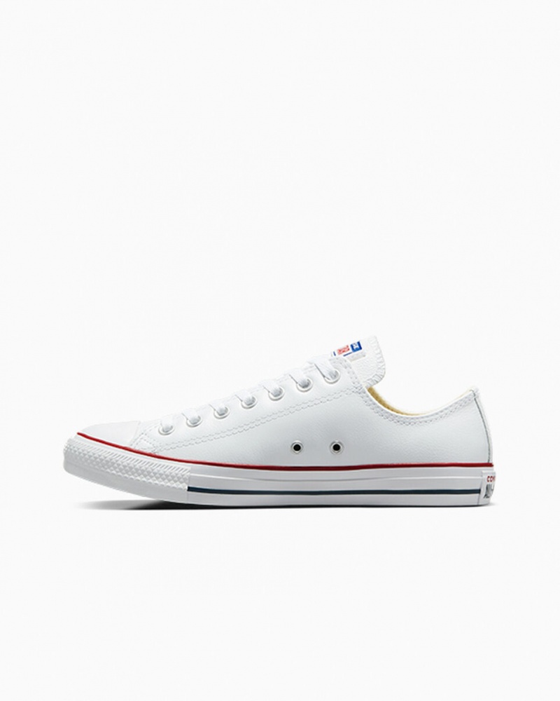 Converse Chuck Taylor All Star δερματινα ασπρα | FJGVIO-036