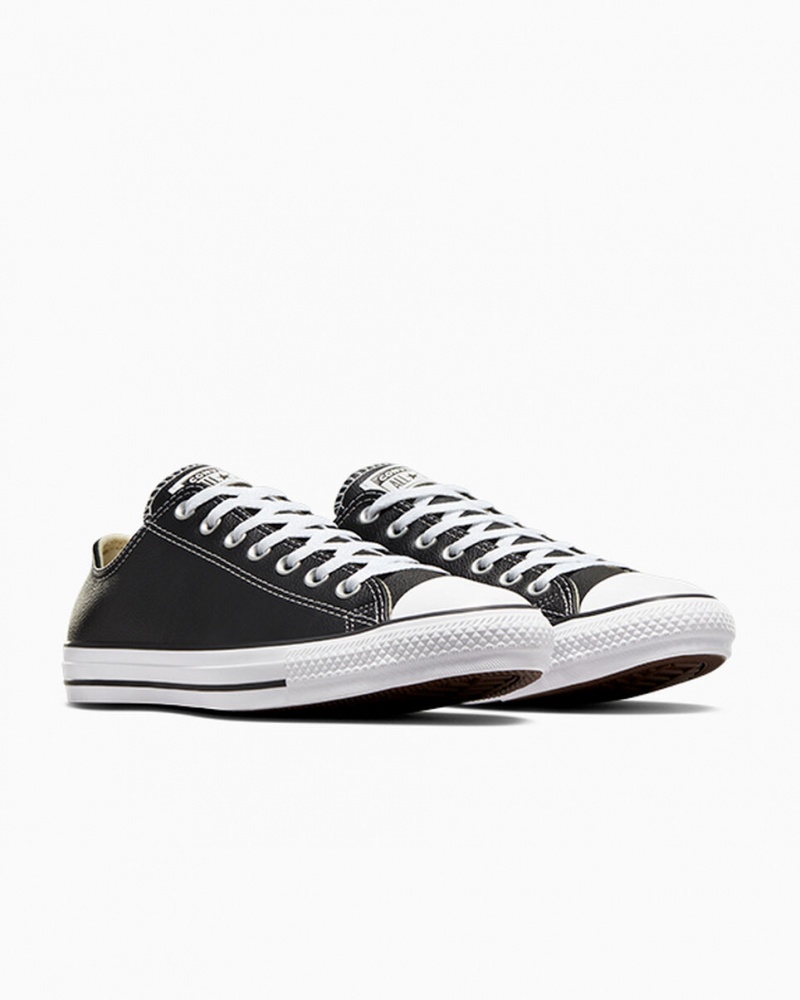 Converse Chuck Taylor All Star δερματινα μαυρα | SMHCGO-659