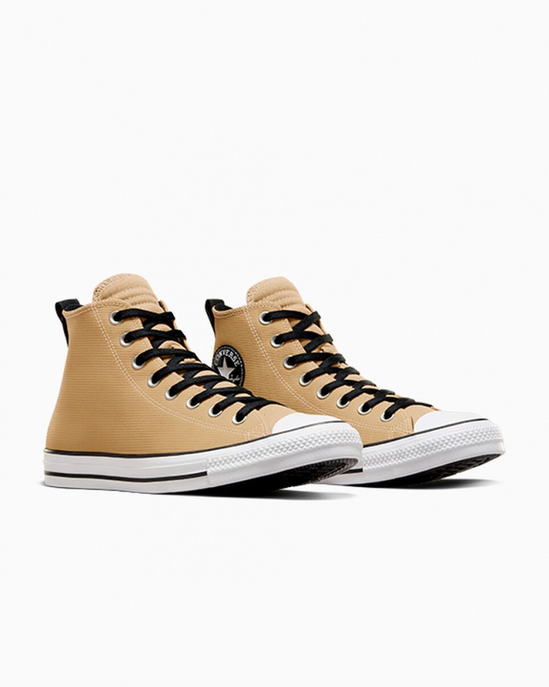 Converse Chuck Taylor All Star δερματινα μαυρα ασπρα | YGNWRK-076