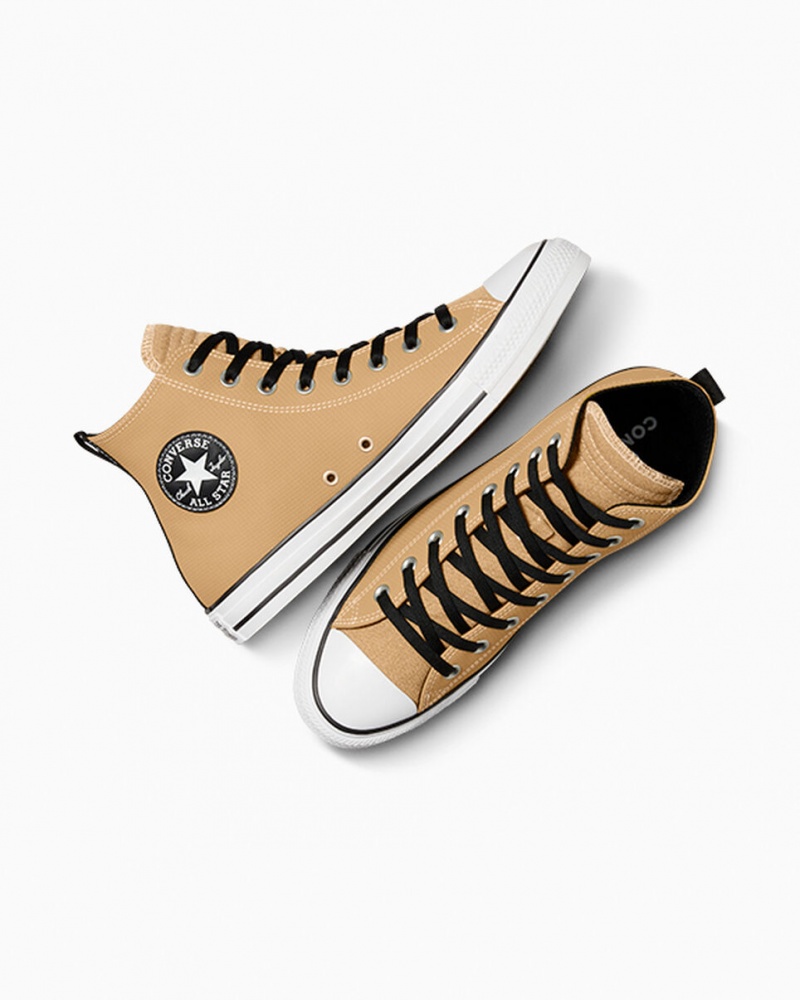 Converse Chuck Taylor All Star δερματινα μαυρα ασπρα | YGNWRK-076