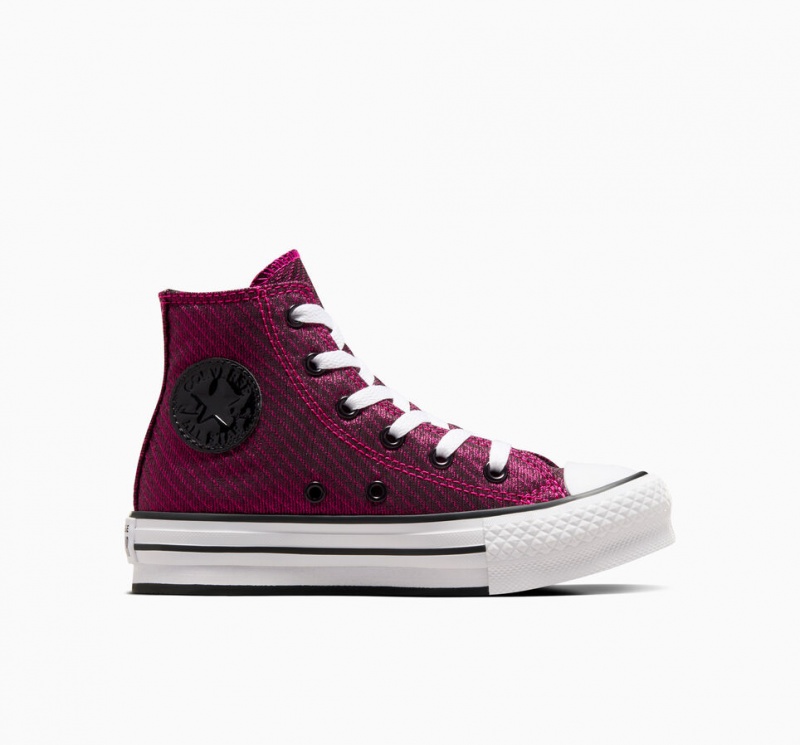 Converse Chuck Taylor All Star flatforms Lift Sparkle ροζ ασπρα μαυρα | OTBFXI-375