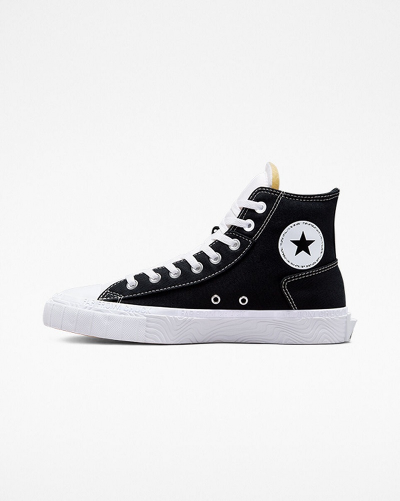 Converse Chuck Taylor Alt Star καμβα μαυρα ασπρα ασπρα | MZXJKI-943