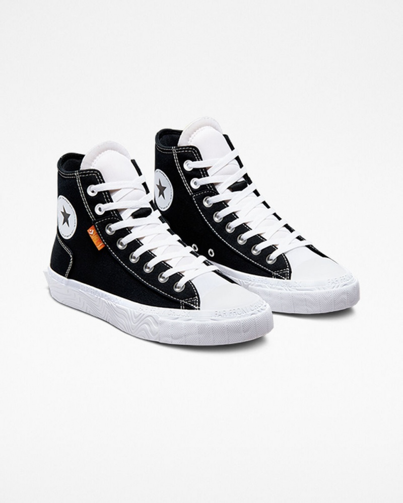 Converse Chuck Taylor Alt Star καμβα μαυρα ασπρα ασπρα | MZXJKI-943