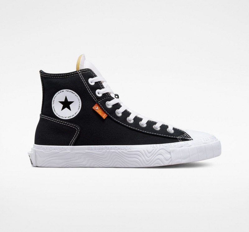 Converse Chuck Taylor Alt Star καμβα μαυρα ασπρα ασπρα | MZXJKI-943